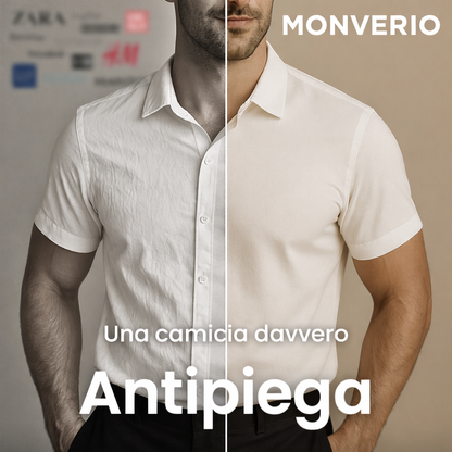 Camicia Aderente a Maniche Corte